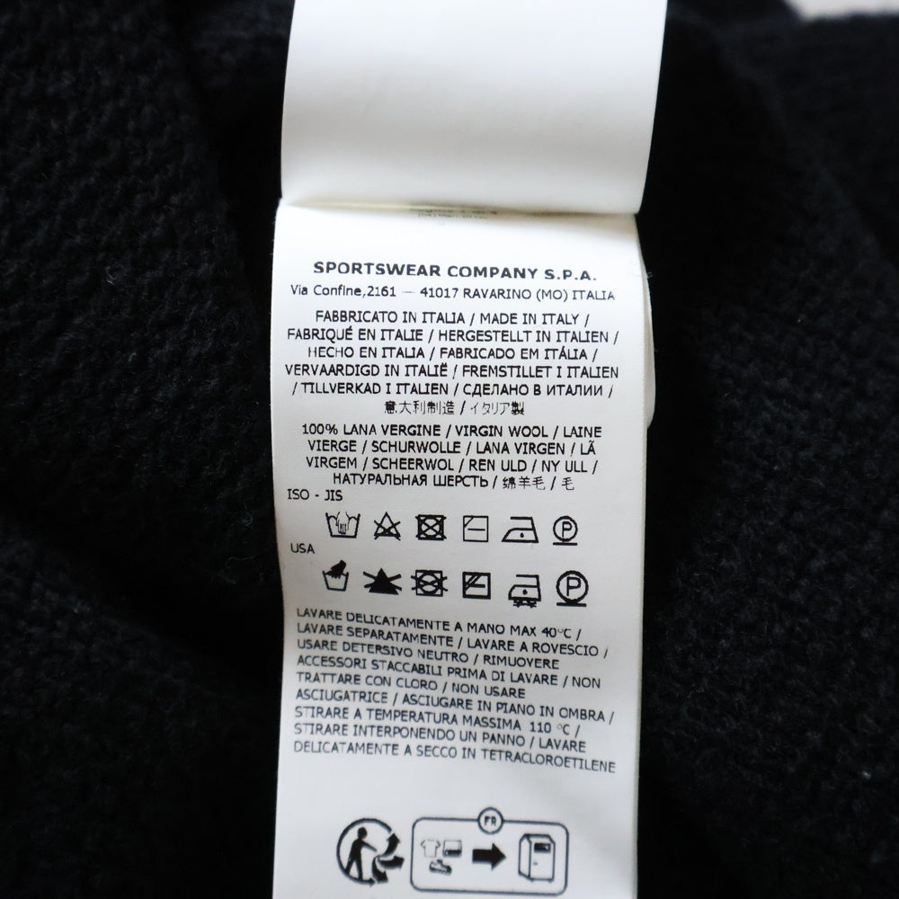 STONE ISLAND(ストーンアイランド) GHOST PIECE WOOL KNIT 7915562FA ゴーストピース ウール クルーネックニット ネイビー