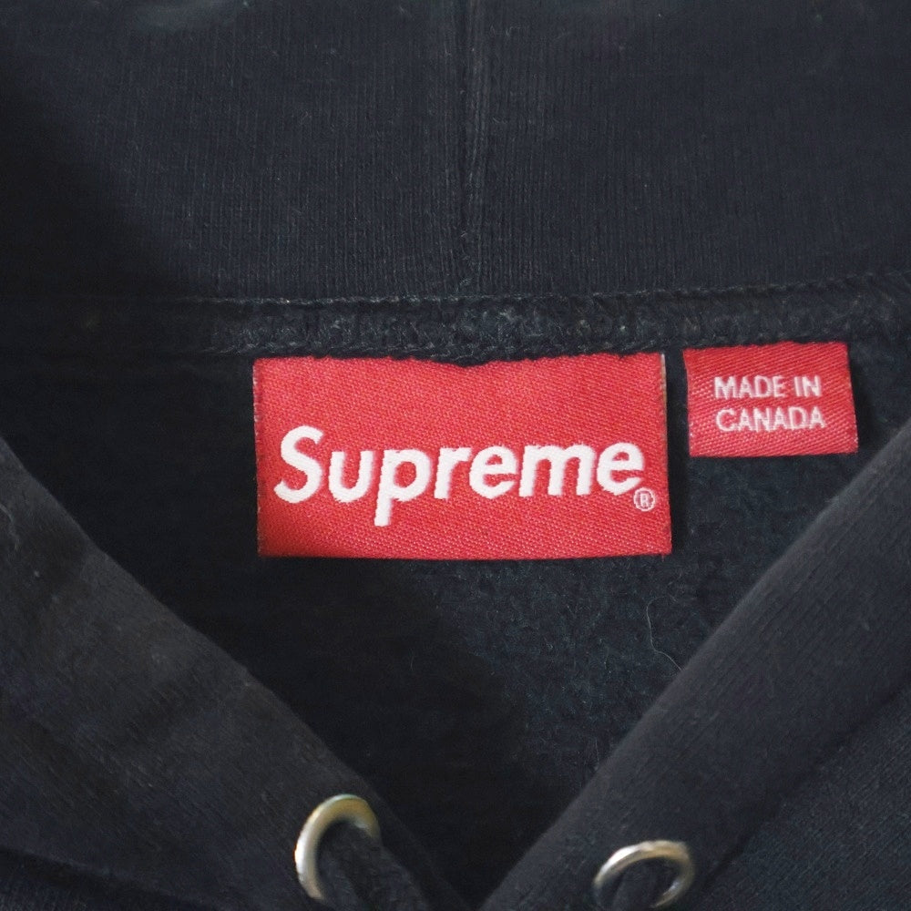 SUPREME(シュプリーム) 22AW S LOGO HOODED SWEATSHIRT Sロゴ ツノ デビル プルオーバーパーカー スウェットシャツ ブラック
