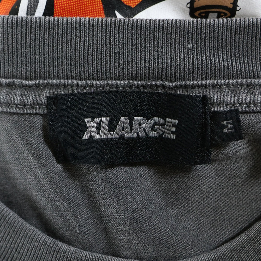 X-LARGE(エクストララージ) Skate Board Tee バックプリント 半袖Tシャツカットソー グレー