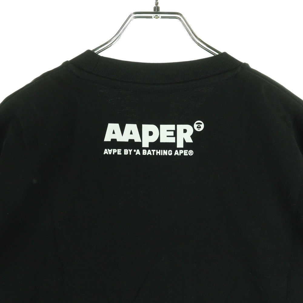 A BATHING APE(アベイシングエイプ) AAPER BRAVO TEE フロントロゴ 半袖Tシャツカットソー ブラック AAPTEM1618XXO