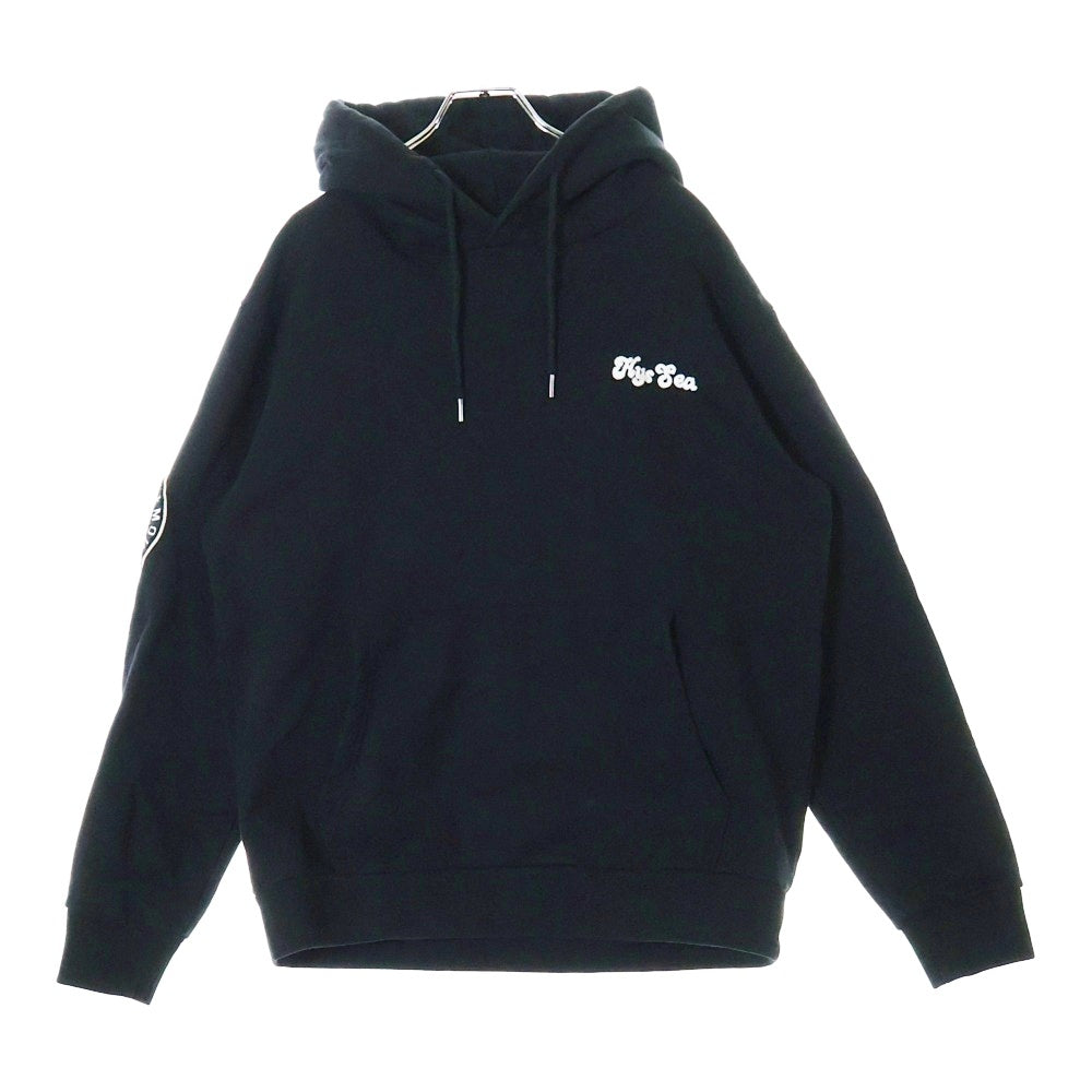 HYSTERIC GLAMOUR(ヒステリックグラマー) 23AW ×WIND AND SEA HOODIE wds-c-hys-24-q2-07 ウィンダシー バックロゴプリント プルオーバー フーディ パーカー ブラック