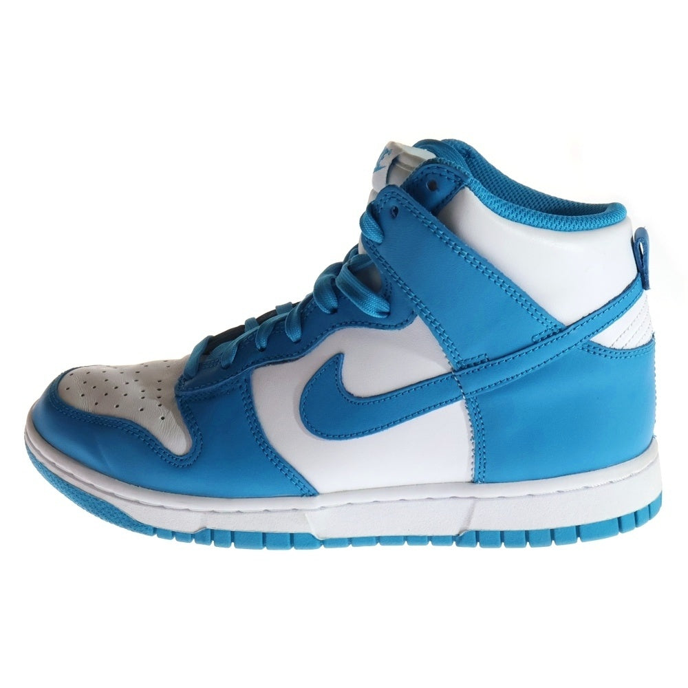 NIKE(ナイキ) DUNK HIGH RETRO CHAMPIONSHIP BLUE DD1399-400 ダンク レトロ チャンピオンシップブルー ハイカットスニーカー ホワイト/ブルー US7.5/25.5cm