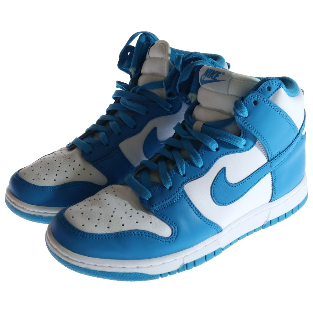 NIKE(ナイキ) DUNK HIGH RETRO CHAMPIONSHIP BLUE DD1399-400 ダンク レトロ チャンピオンシップブルー ハイカットスニーカー ホワイト/ブルー US7.5/25.5cm