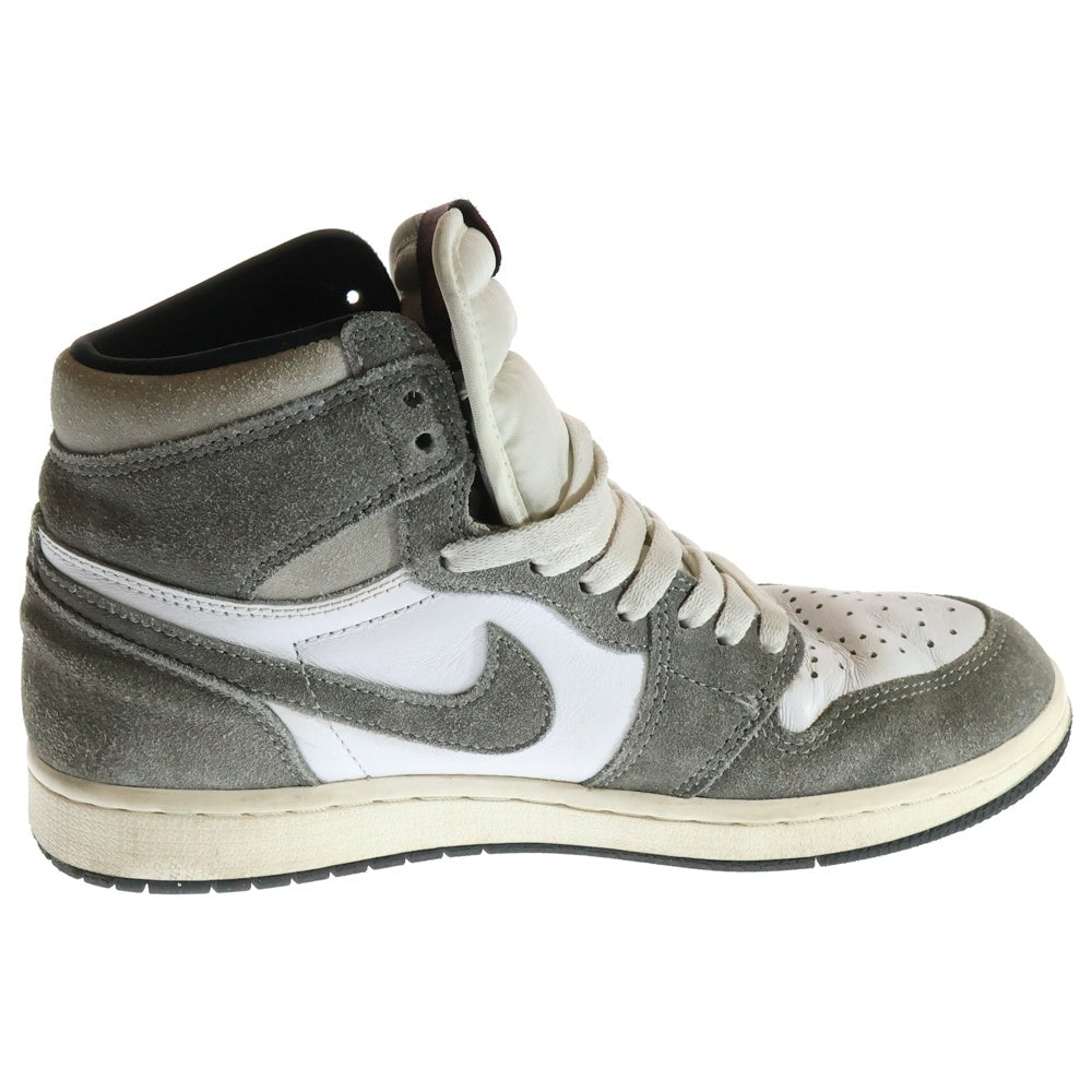 NIKE(ナイキ) AIR JORDAN 1 RETRO HIGH OG BLACK AND SMOKE GREY DZ5485-051 エアジョーダン ブラックアンドスモーク ハイカットスニーカー ホワイト/グレー US7/25cm
