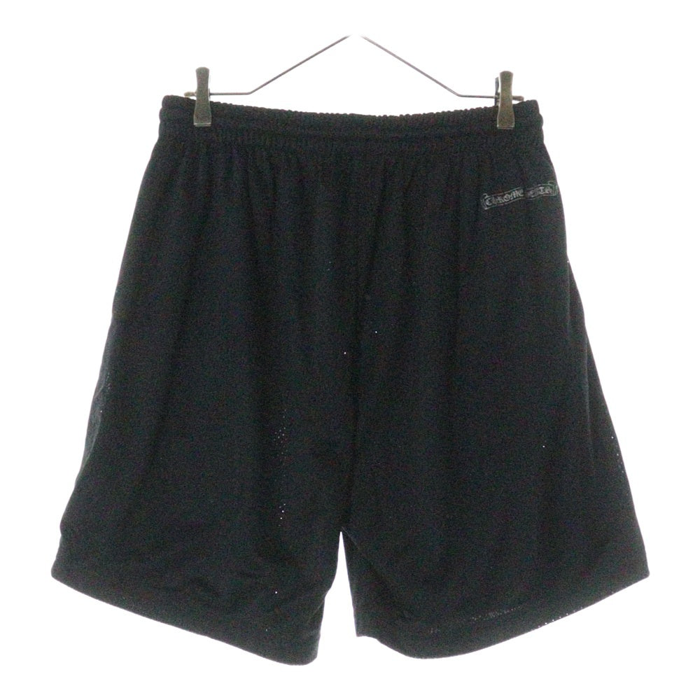 CHROME HEARTS(クロムハーツ) MESH WARM UP JERSEY CHプリントメッシュハーフパンツ ブラック