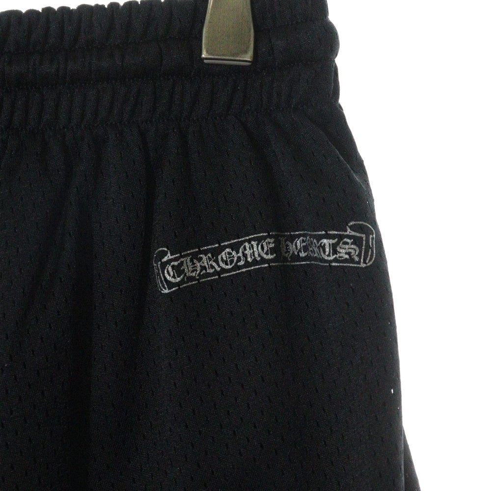 CHROME HEARTS(クロムハーツ) MESH WARM UP JERSEY CHプリントメッシュハーフパンツ ブラック