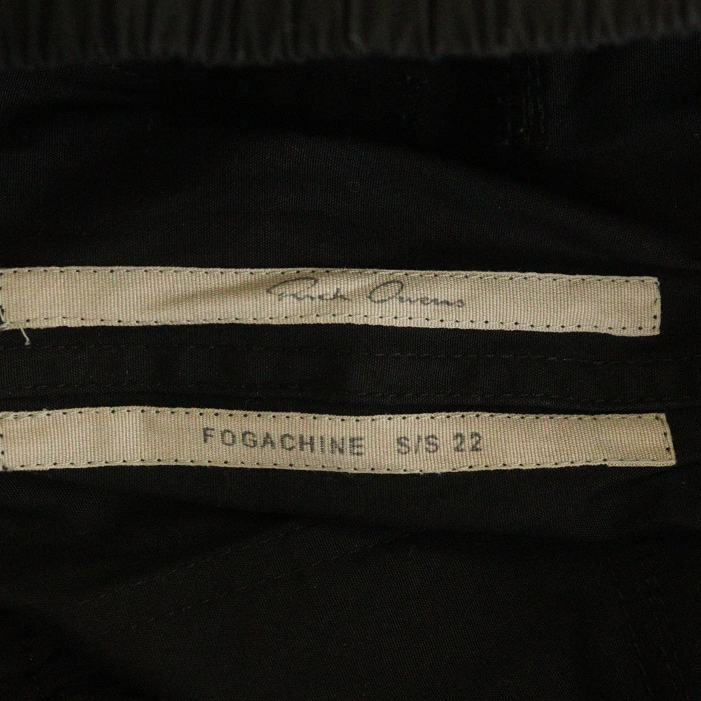 Rick Owens(リックオウエンス) 22SS FOGACHINE BAUHAUS CARGO バウハウス カーゴ パンツ ブラック RU01B1377-TE