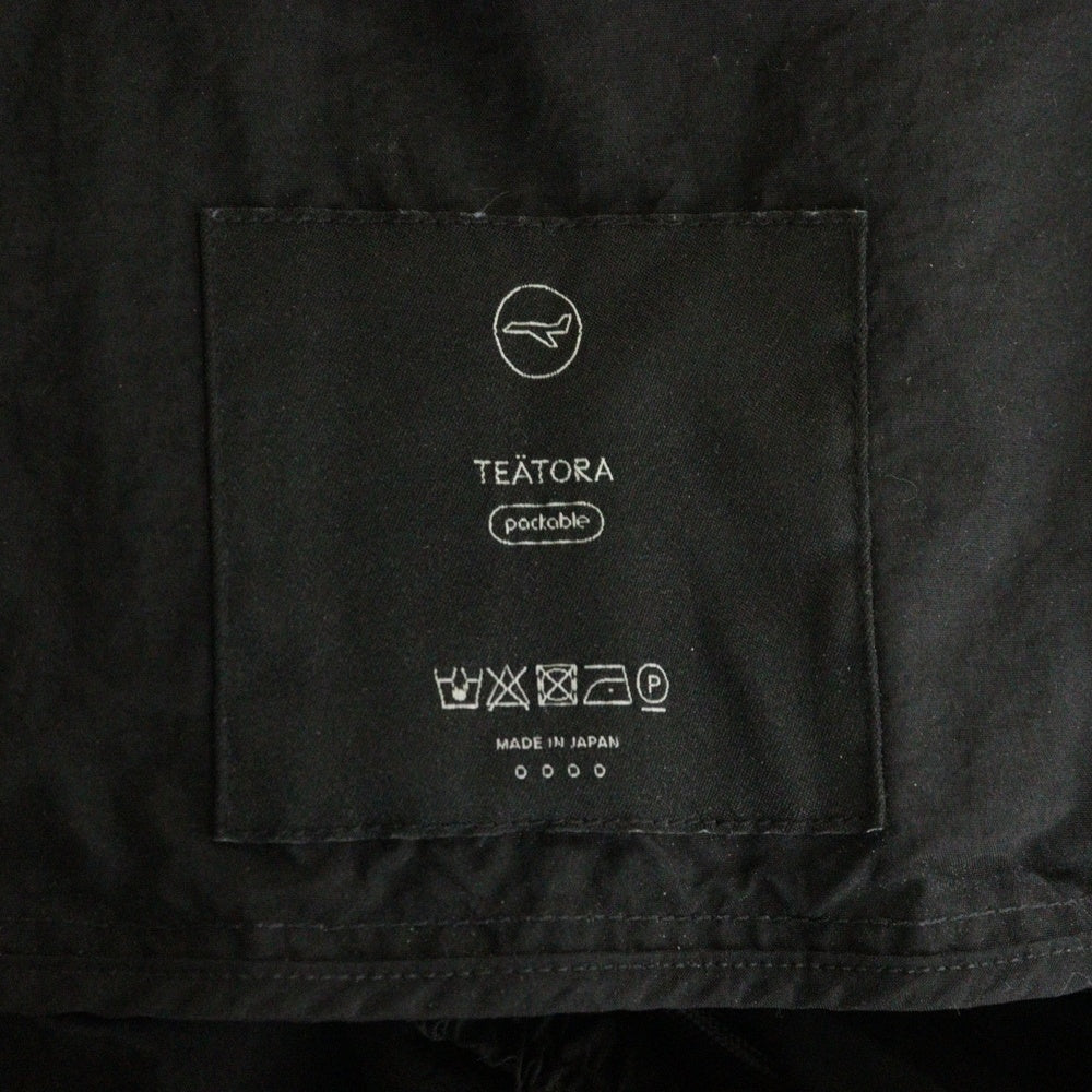 TEATORA(テアトラ) WALLET PANTS RESORT PACKABLE ウォレット リゾートパッカブル ナイロンパンツ ブラック TT-004R-P