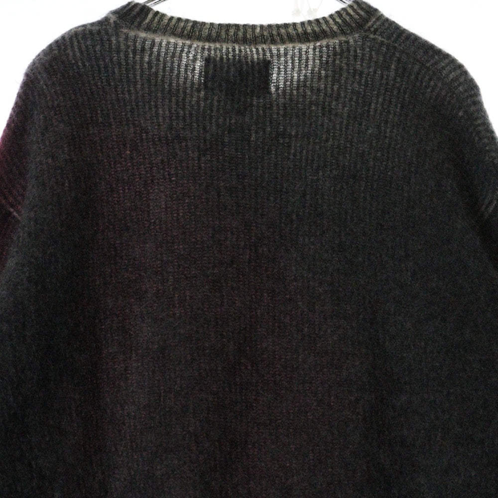 STUSSY(ステューシー) 22AW Brushed Dot Sweater ブラッシュド ドット モヘア ニットセーター グレー/ピンク 117162