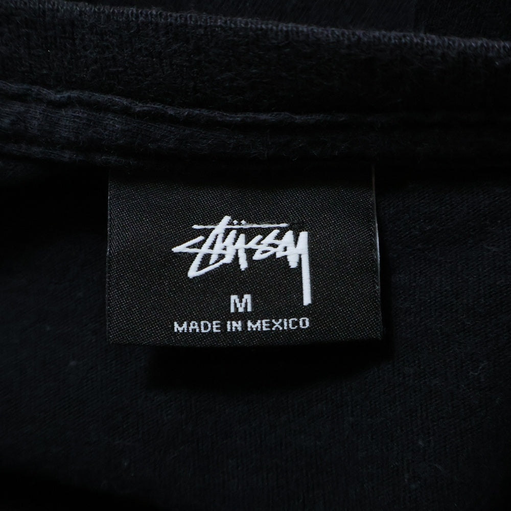 STUSSY(ステューシー) WORLDWIDE SS LINK メキシコ製 フロントプリント半袖Tシャツ カットソー ブラック