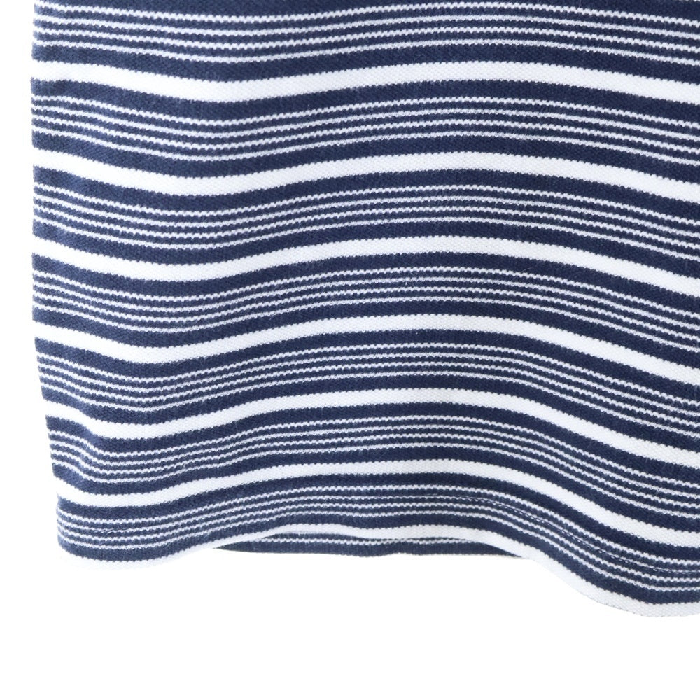 CHAPS RALPH LAUREN(チャップス ラルフローレン) 90s VINTAGE コットン マルチボーダー 半袖ポケットTシャツ カットソー ホワイト/ネイビー