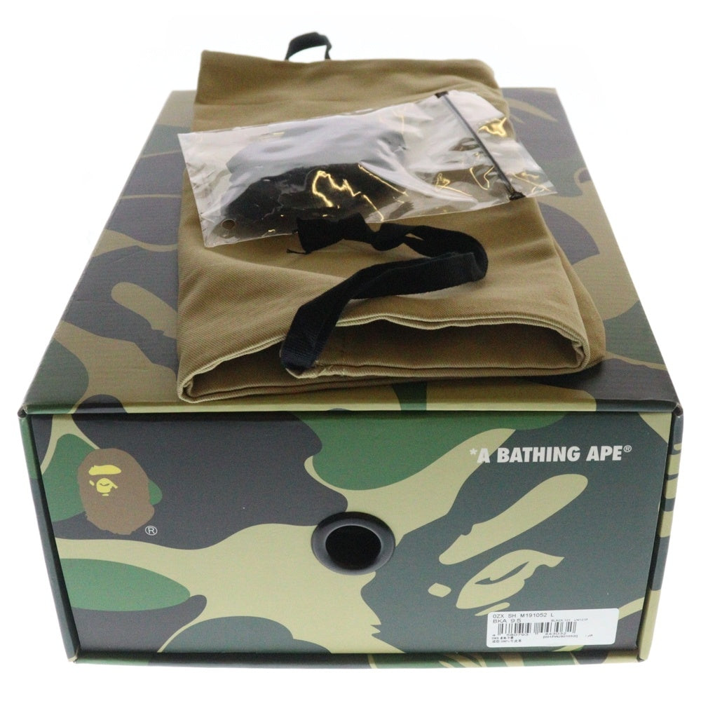A BATHING APE(アベイシングエイプ) STA #3 OZX SH M191052 L レザースニーカー カーフレザー ラバー US9.5/27.5cm ブラック/ホワイト