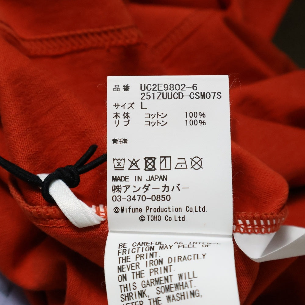 WTAPS(ダブルタップス) 25SS ×UNDERCOVER 七人の侍プリントTシャツ UC2E9802-6 レッド