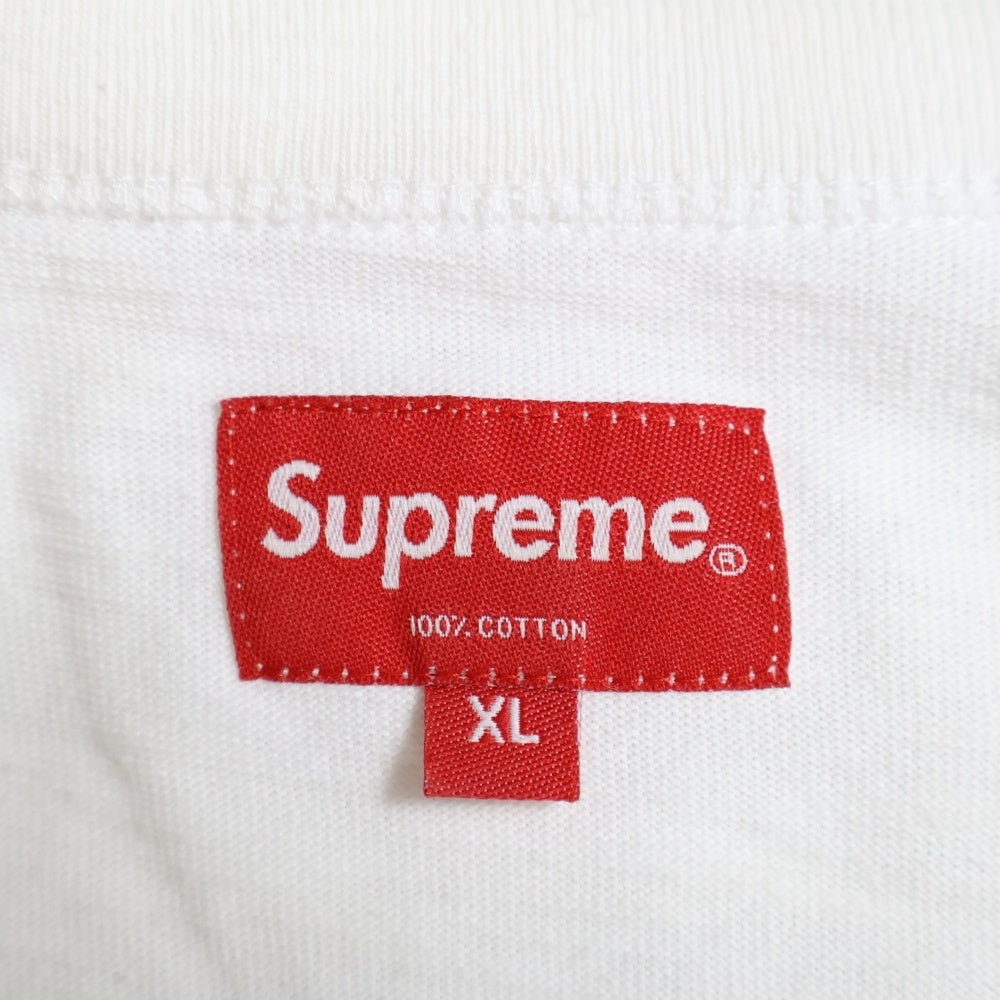 SUPREME(シュプリーム) 19AW Flame S/S Top フレイムロゴ クルーネック 半袖Tシャツ カットソー ホワイト
