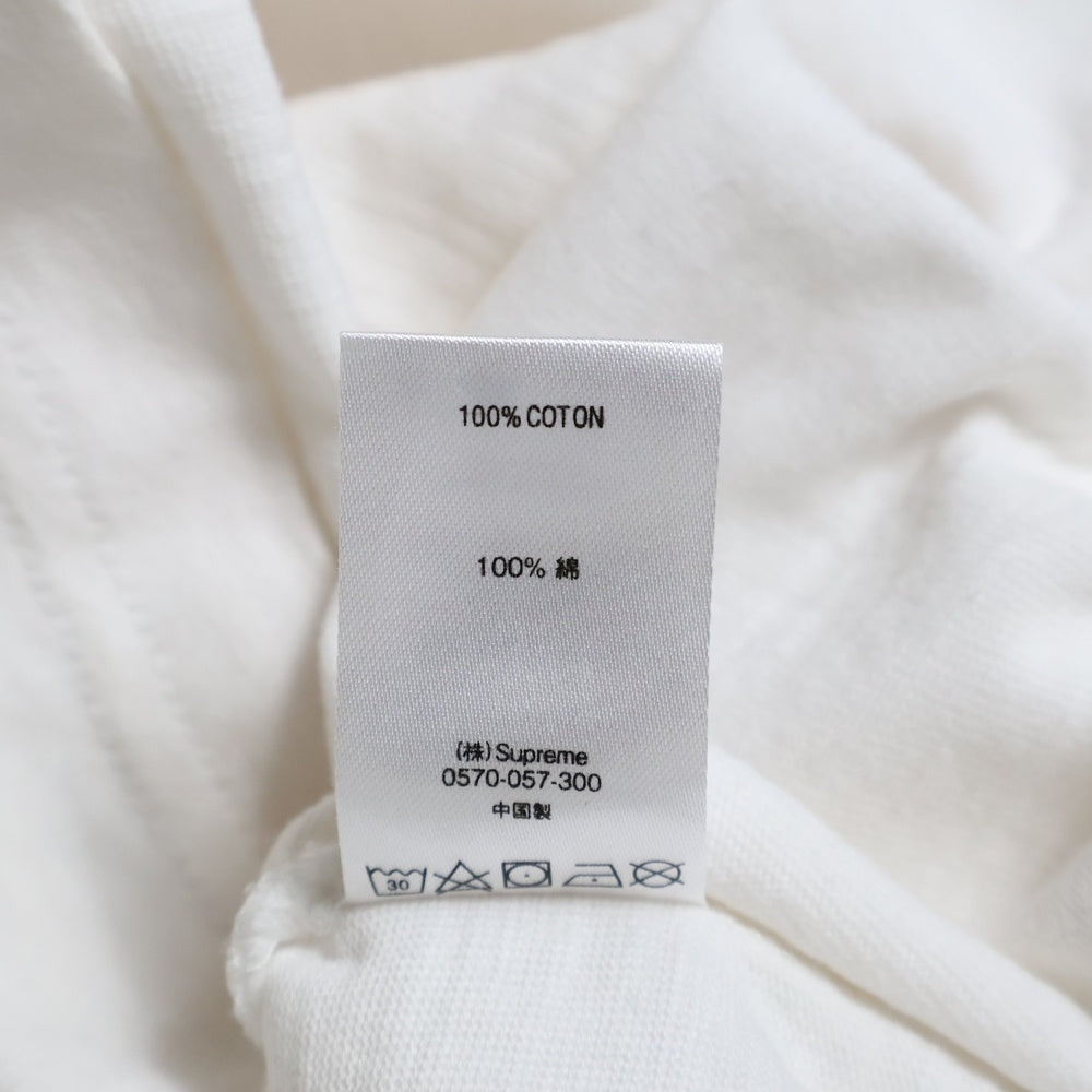 SUPREME(シュプリーム) 19AW Flame S/S Top フレイムロゴ クルーネック 半袖Tシャツ カットソー ホワイト