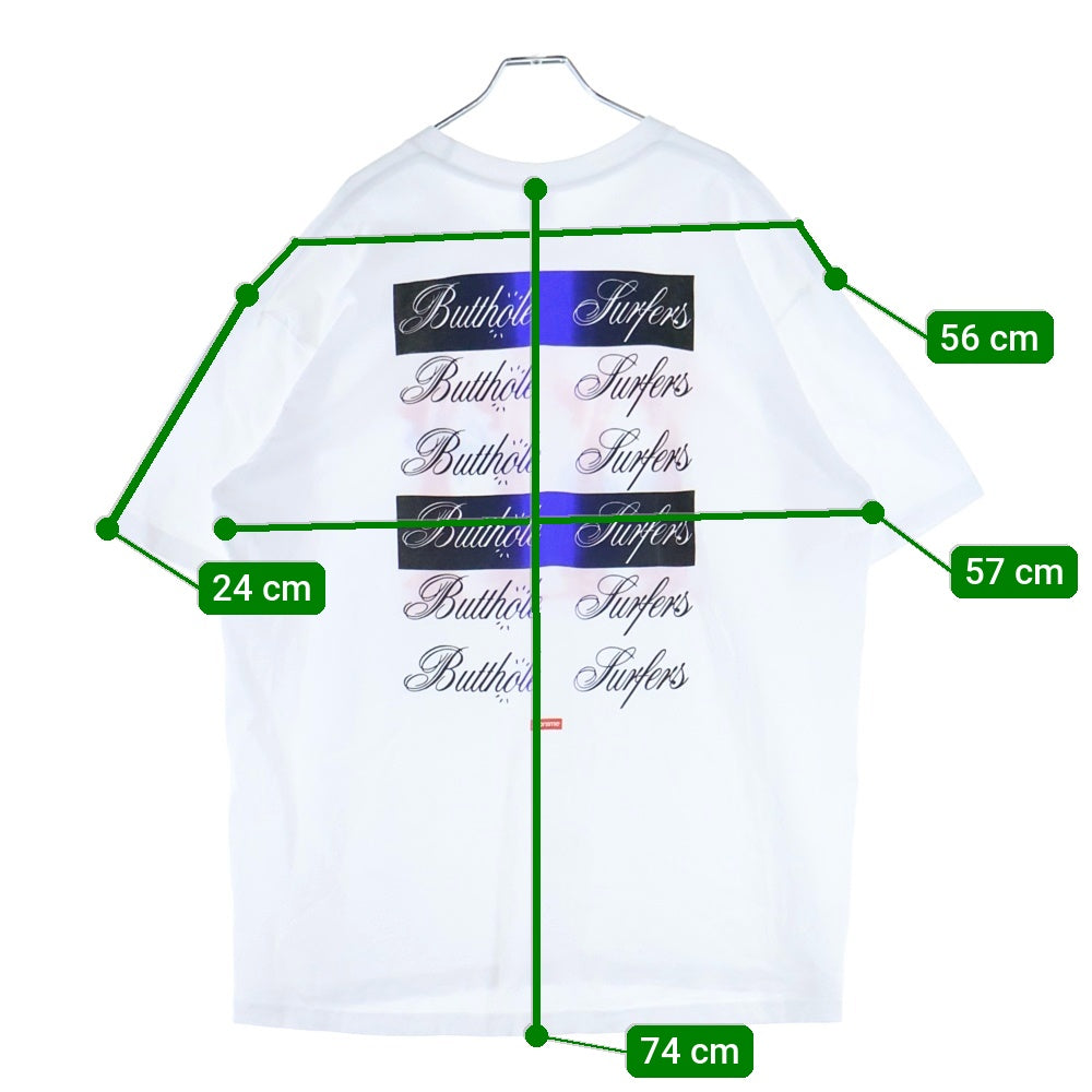 SUPREME(シュプリーム) 21SS Butthole Surfers バットホール サーファーズ 半袖 Tシャツ カットソーホワイト