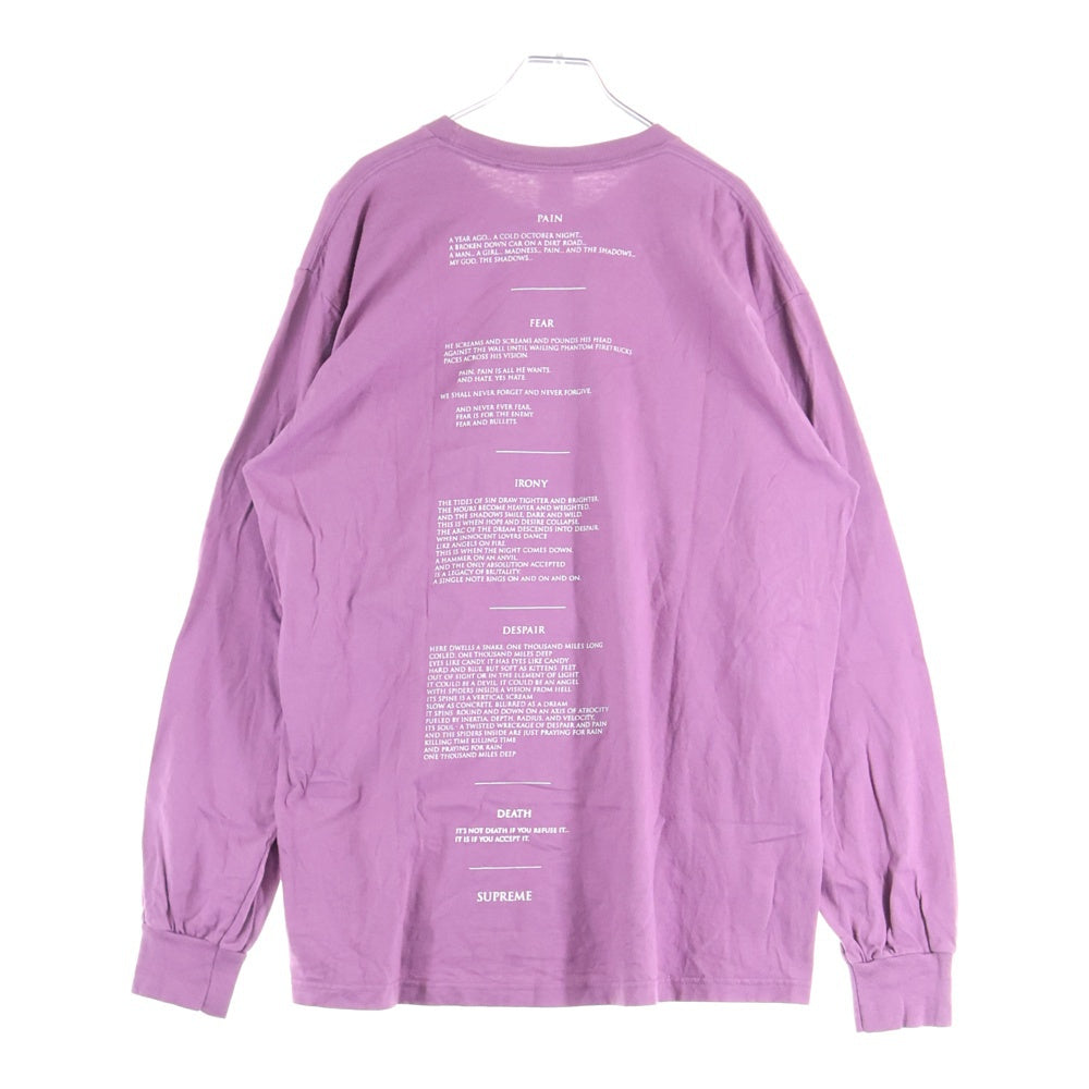 SUPREME(シュプリーム) 21AW The Crow L/S Tee ザクロウ 長袖Tシャツ カットソー パープル
