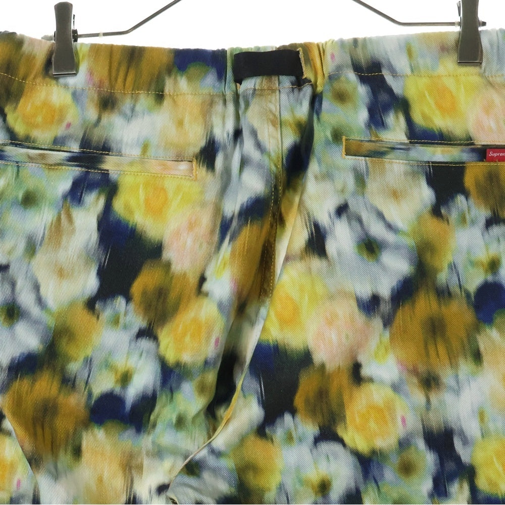 SUPREME(シュプリーム) 20SS Liberty Floral Belted Pant 総柄ベルテッドロングパンツ イエロー
