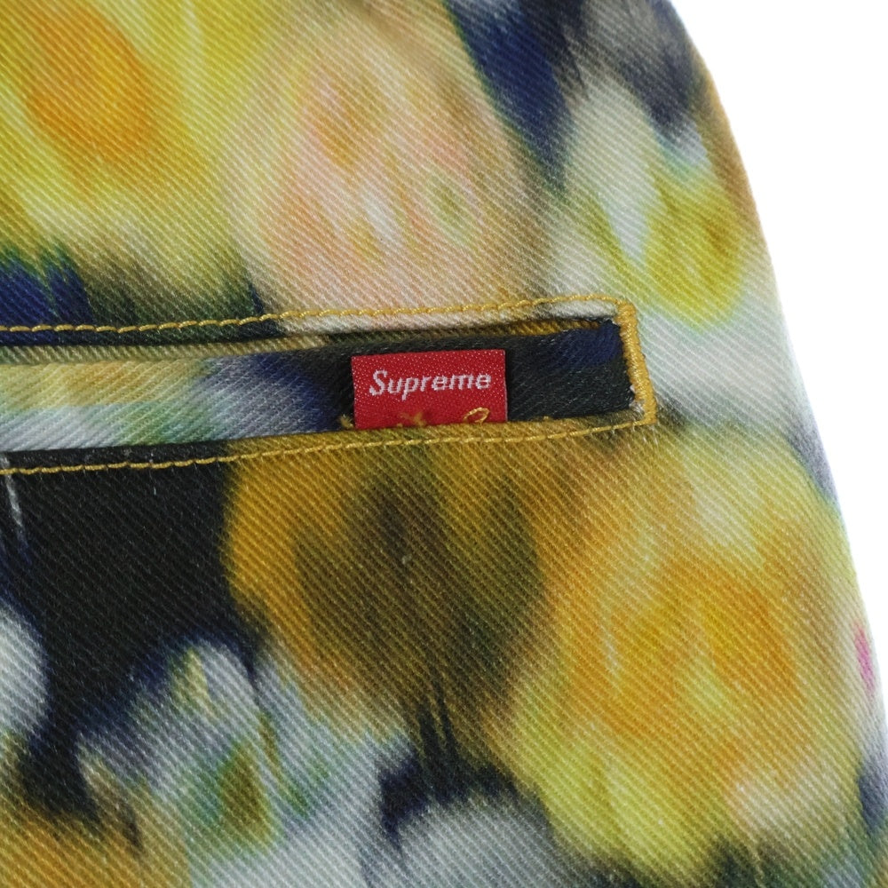 SUPREME(シュプリーム) 20SS Liberty Floral Belted Pant 総柄ベルテッドロングパンツ イエロー