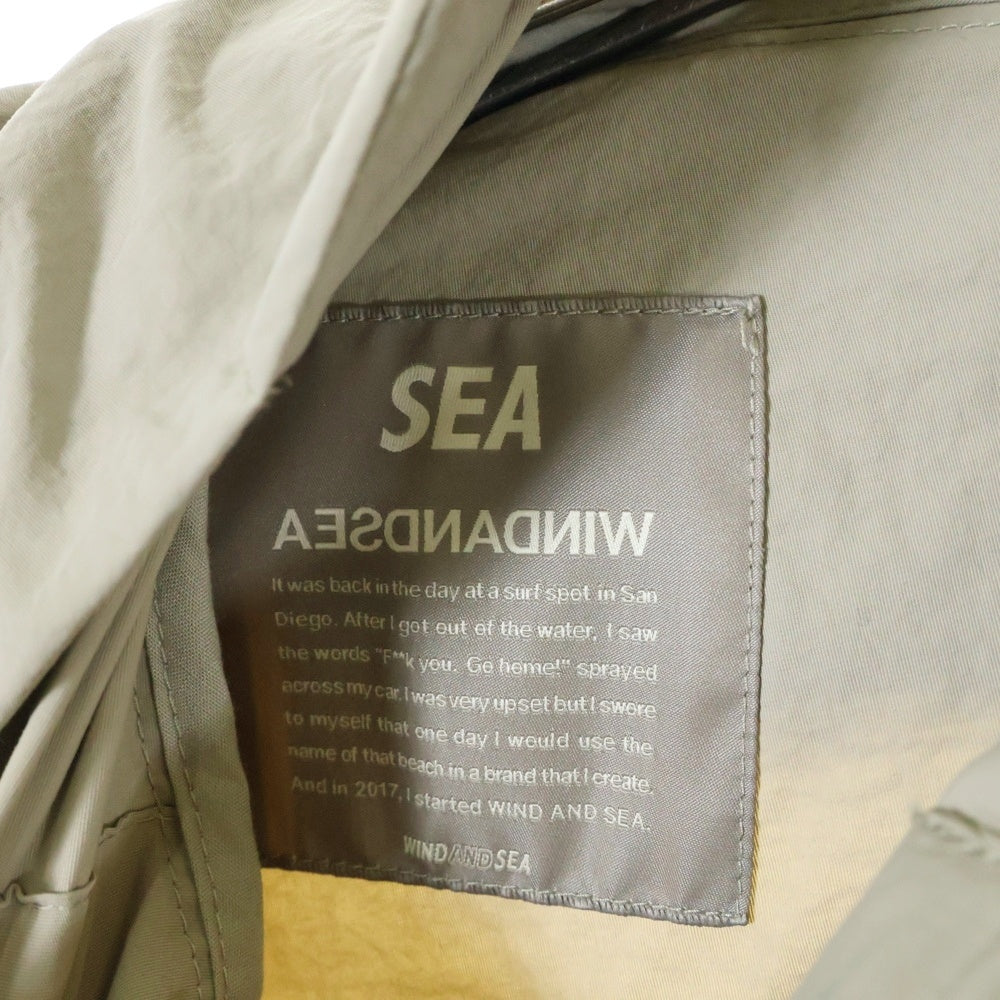 WIND AND SEA(ウィンダンシー) REFLECT BOTH ZIP MOUNTAIN PARKA リフレクト ジップ マウンテンパーカー カーキ WDS-10TH-JK-02