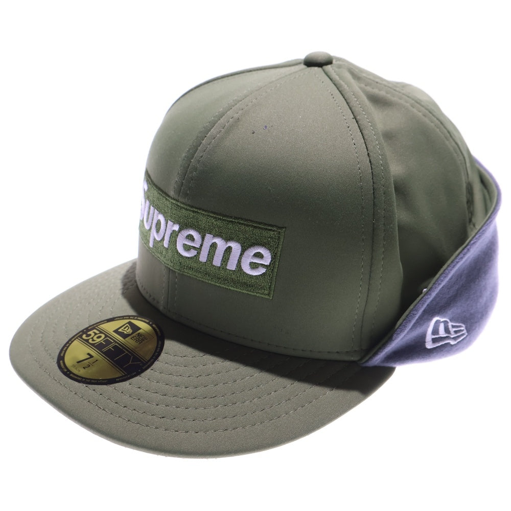 SUPREME(シュプリーム) 20AW × NEWERA WINDSTOPPER Box Logo Cap ニューエラ ウィンドストッパー ボックスロゴ キャップ 帽子 カーキ
