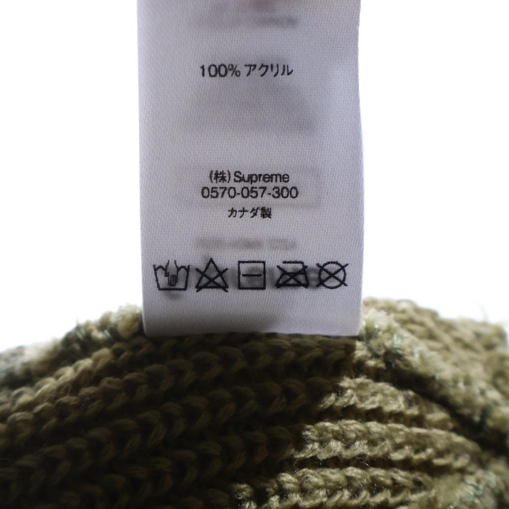 SUPREME(シュプリーム) 22AW Loose Gauge Beanie ルーズゲージ ビーニー 帽子 グリーン