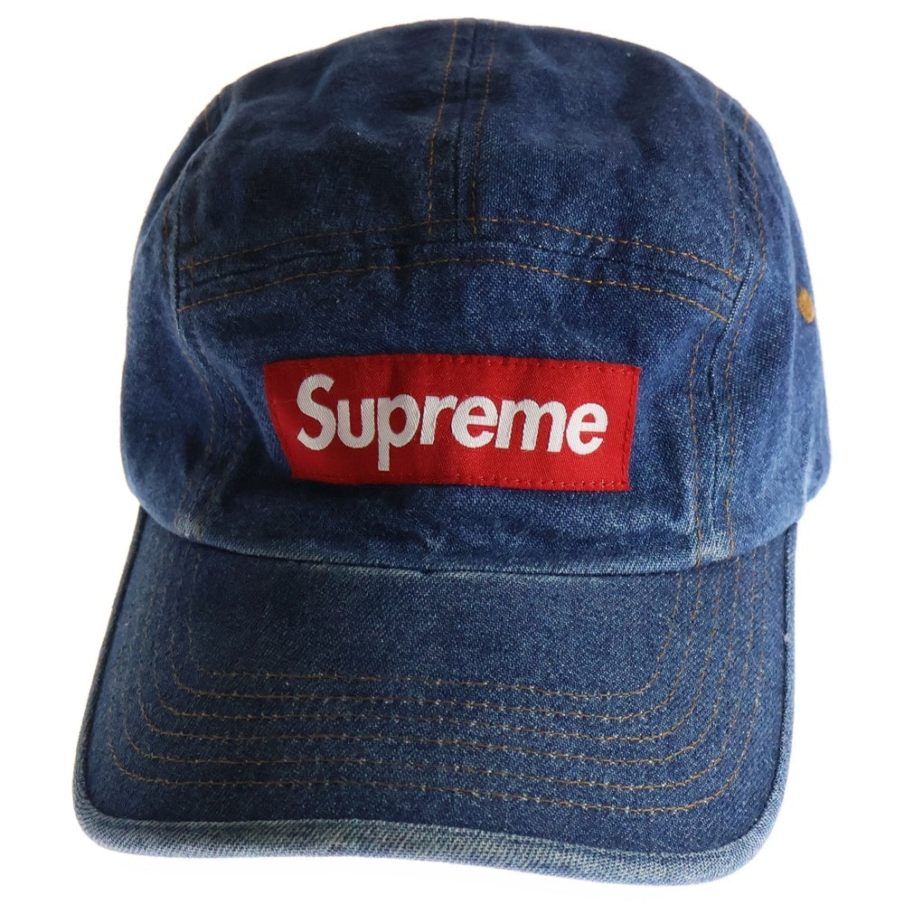 SUPREME(シュプリーム) 22AW Washed Chino Twill Camp Cap ウォッシュド チノ ツウィル キャンプキャップ 帽子 インディゴ