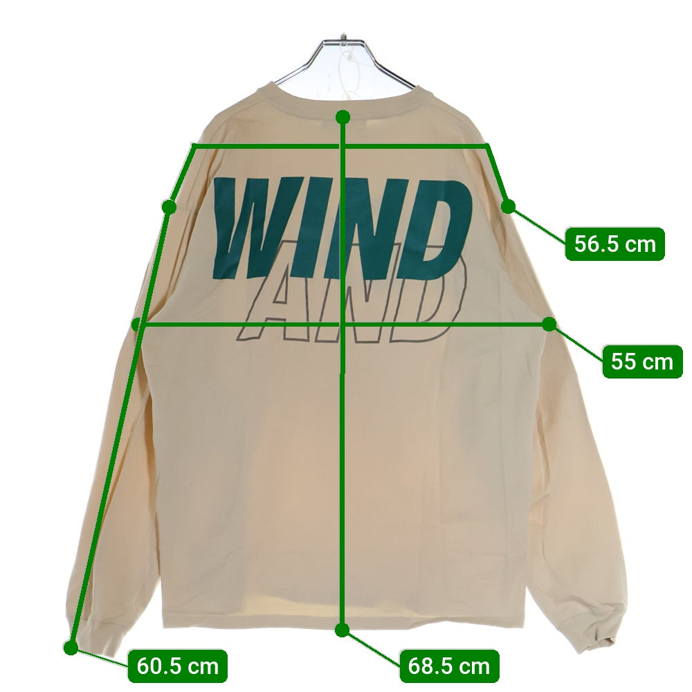 WIND AND SEA(ウィンダンシー) 22SS SEA L/S TEE シーロングスリーブTシャツ 長袖カットソー ベージュ WDS-SEA-22S-01