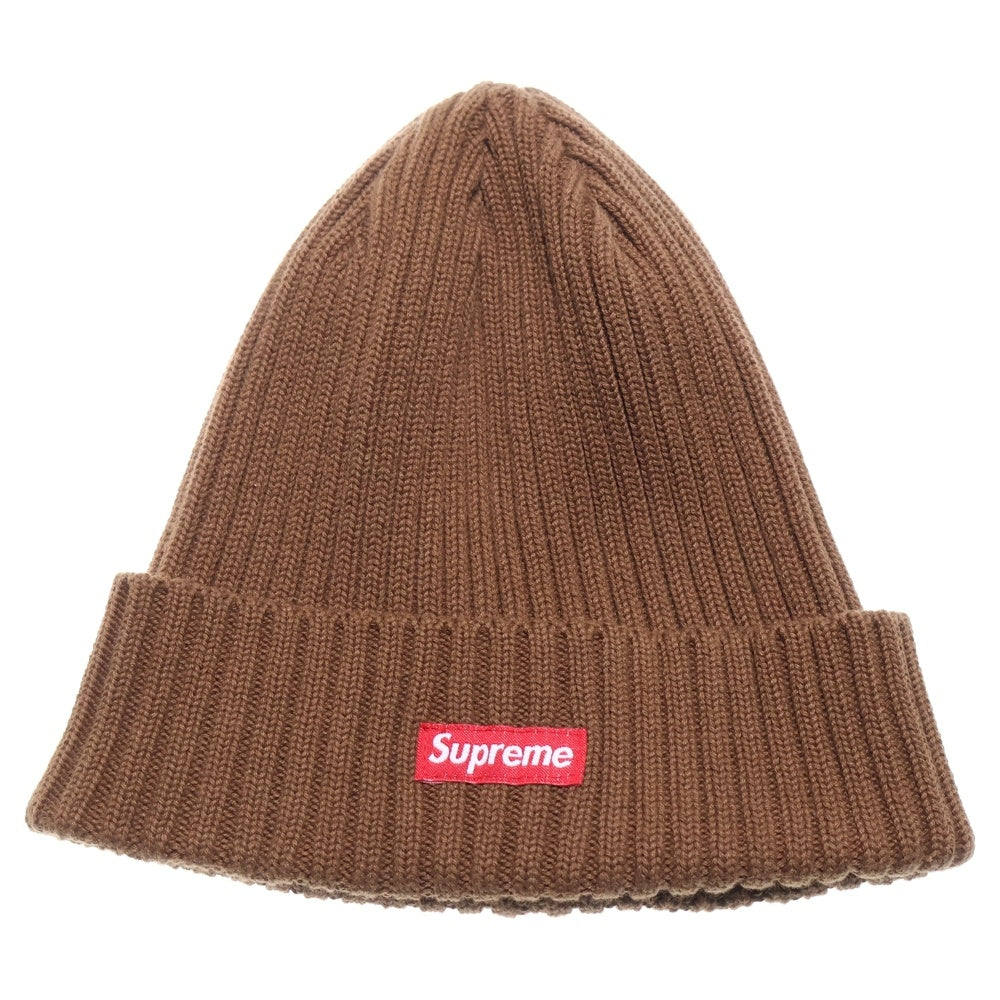 SUPREME(シュプリーム) 17SS Overdyed Ribbed Beanie コットンビーニー 帽子 ブラウン