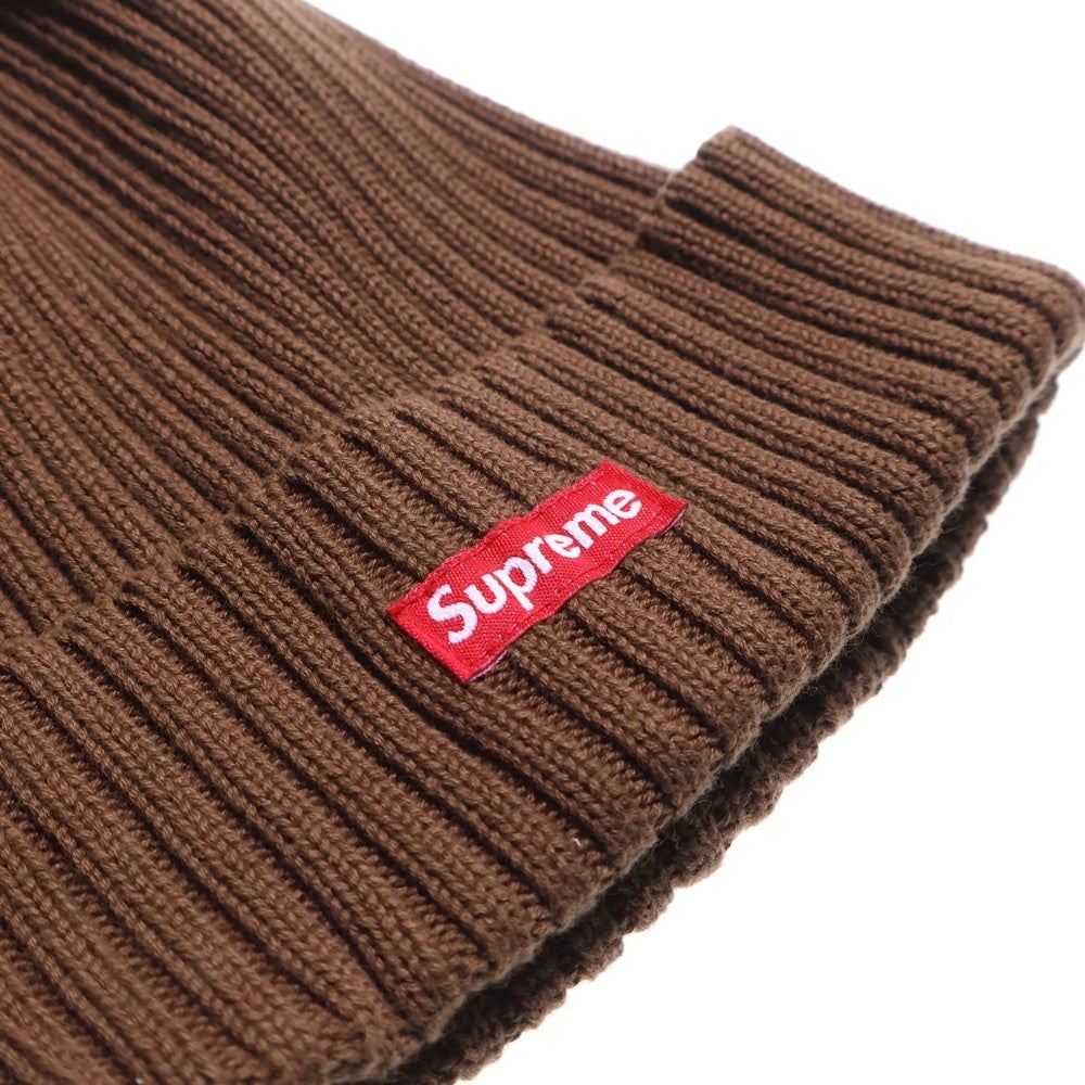 SUPREME(シュプリーム) 17SS Overdyed Ribbed Beanie コットンビーニー 帽子 ブラウン