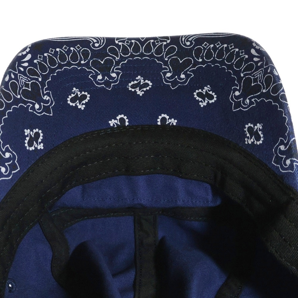 SUPREME(シュプリーム) 21SS Bandana Camp Cap ボックスロゴ バンダナ キャンプキャップ 帽子 ネイビー