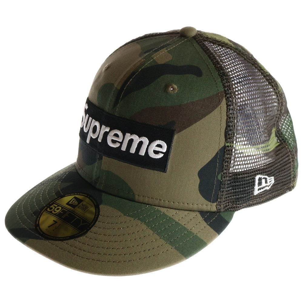 SUPREME(シュプリーム) 24SS ×NEWERA Box Logo Mesh Back ニューエラ ボックスロゴ メッシュバック キャップ 帽子 カモ ブラウン