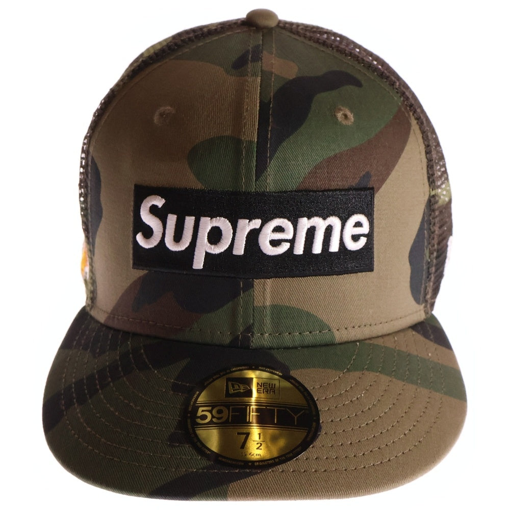 SUPREME(シュプリーム) 24SS ×NEWERA Box Logo Mesh Back ニューエラ ボックスロゴ メッシュバック キャップ 帽子 カモ ブラウン