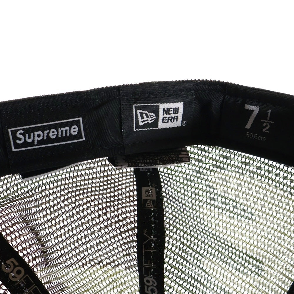 SUPREME(シュプリーム) 24SS ×NEWERA Box Logo Mesh Back ニューエラ ボックスロゴ メッシュバック キャップ 帽子 カモ ブラウン