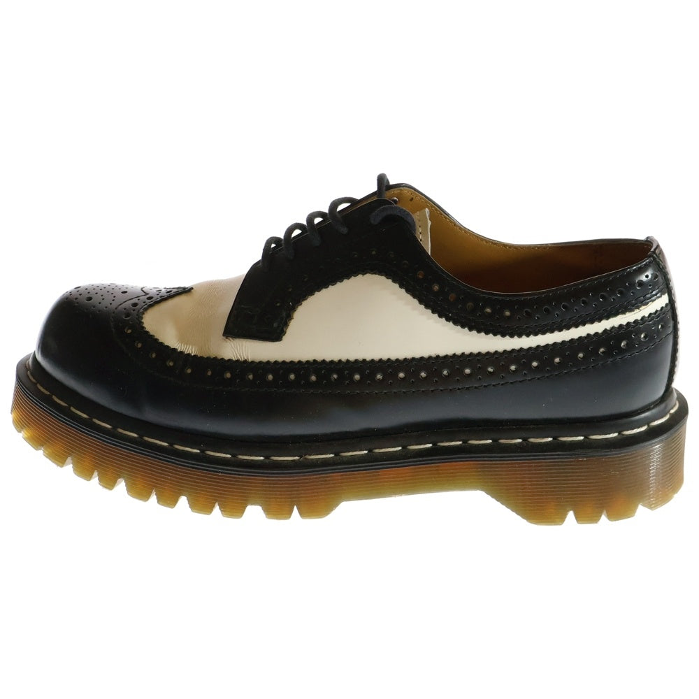 Dr.Martens(ドクターマーチン) 10458 BROGUE SHOES 3ホール ウィングチップ レザー シューズ ブラック/ホワイト