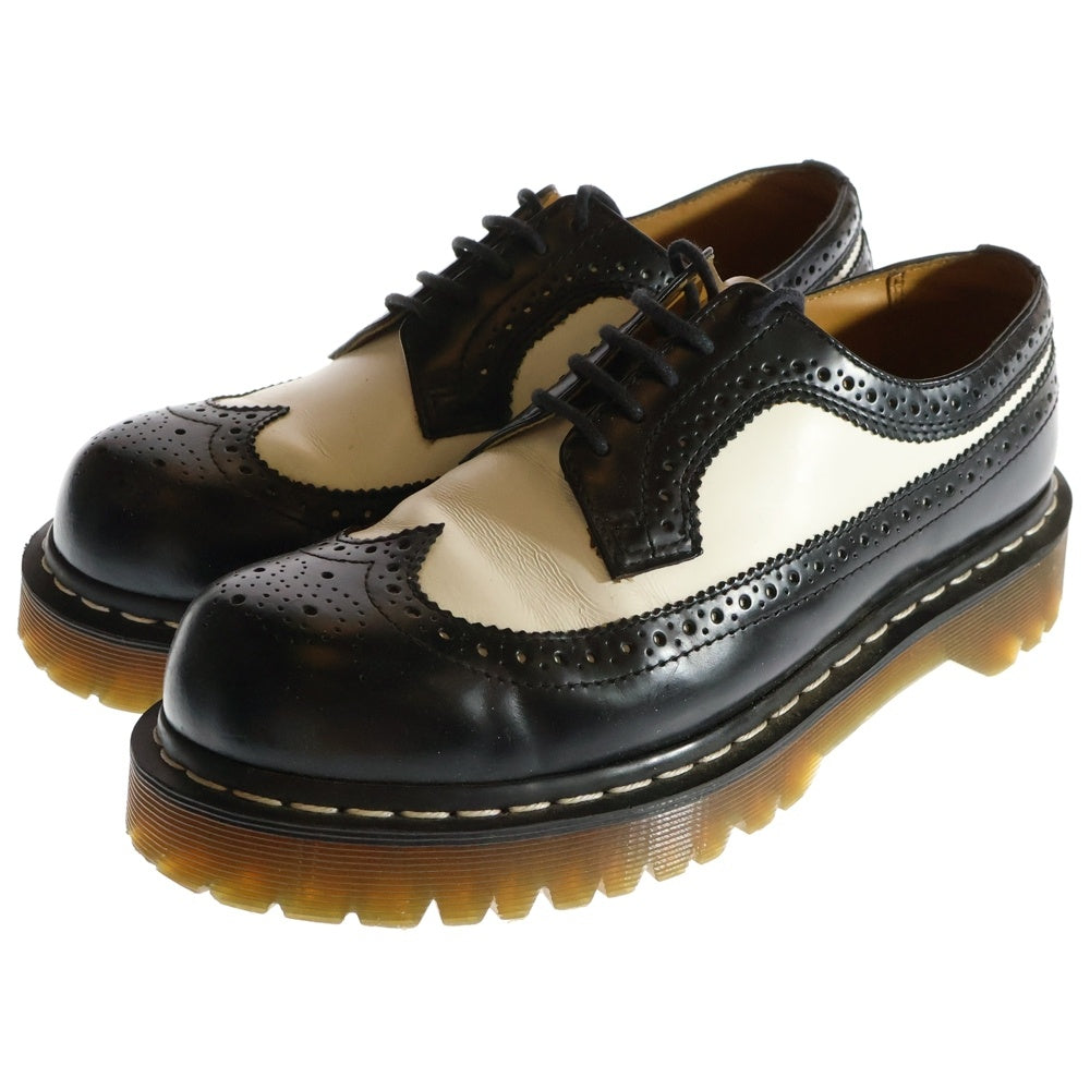 Dr.Martens(ドクターマーチン) 10458 BROGUE SHOES 3ホール ウィングチップ レザー シューズ ブラック/ホワイト