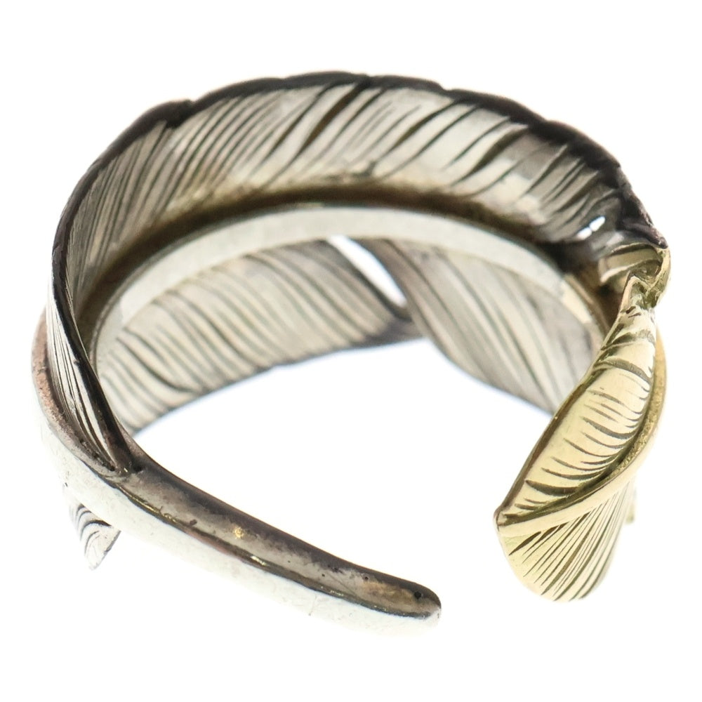 鷲見太郎(ワシミタロウ) M Feather K18 Top Ring 01 Mフェザー トップリング シルバー/ゴールド