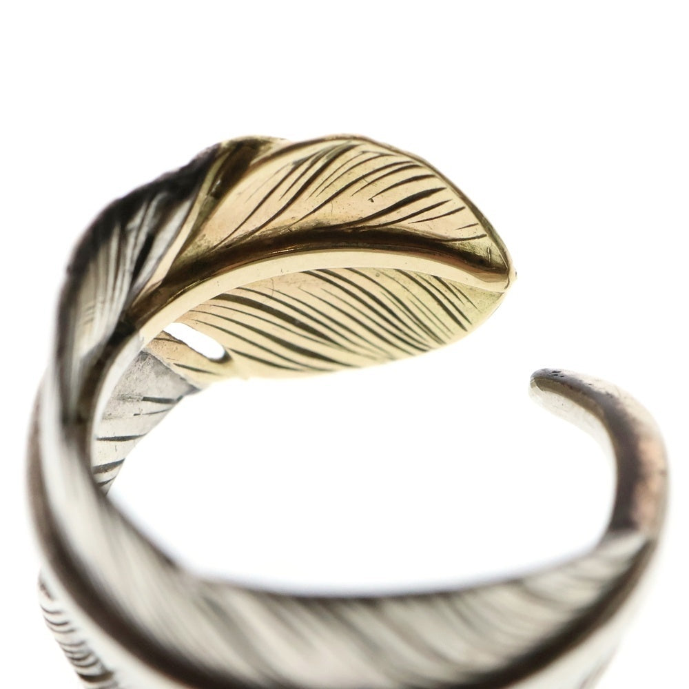 鷲見太郎(ワシミタロウ) M Feather K18 Top Ring 01 Mフェザー トップリング シルバー/ゴールド