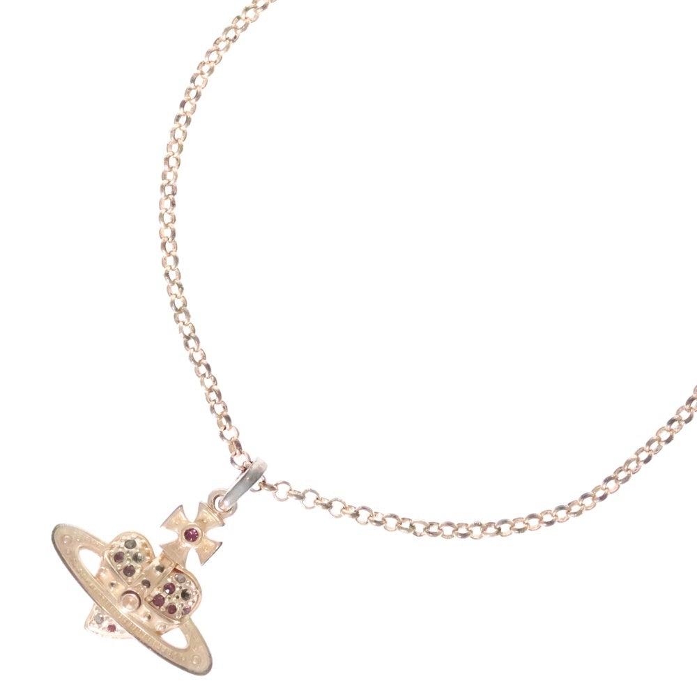 Vivienne Westwood(ヴィヴィアンウエストウッド) MINI BAS RELIEF ミニバスレリーフ オーブ ネックレス ゴールド
