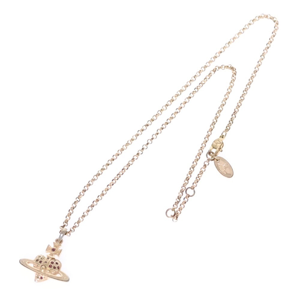Vivienne Westwood(ヴィヴィアンウエストウッド) MINI BAS RELIEF ミニバスレリーフ オーブ ネックレス ゴールド
