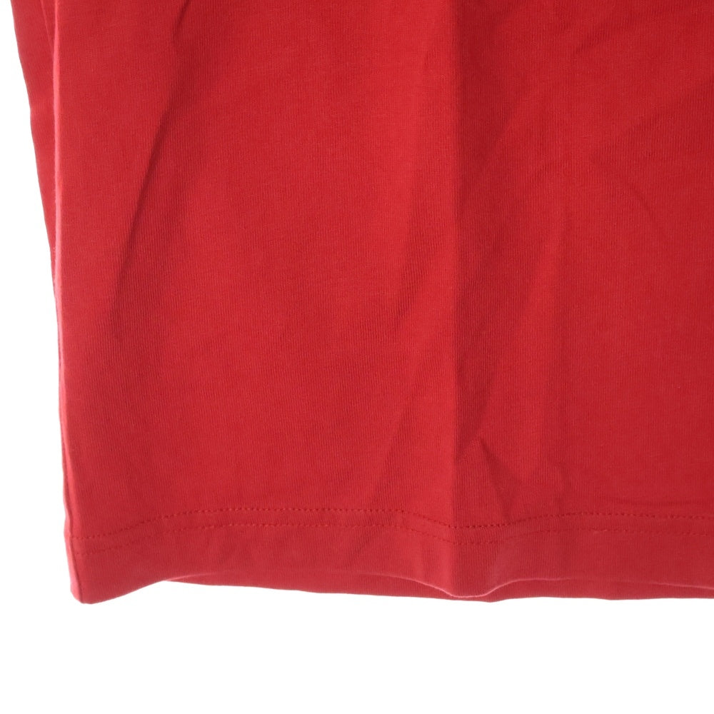 MONCLER(モンクレール) 24SS メタリックフロントロゴ 半袖Tシャツカットソー レッド J10918C00040 89AJS