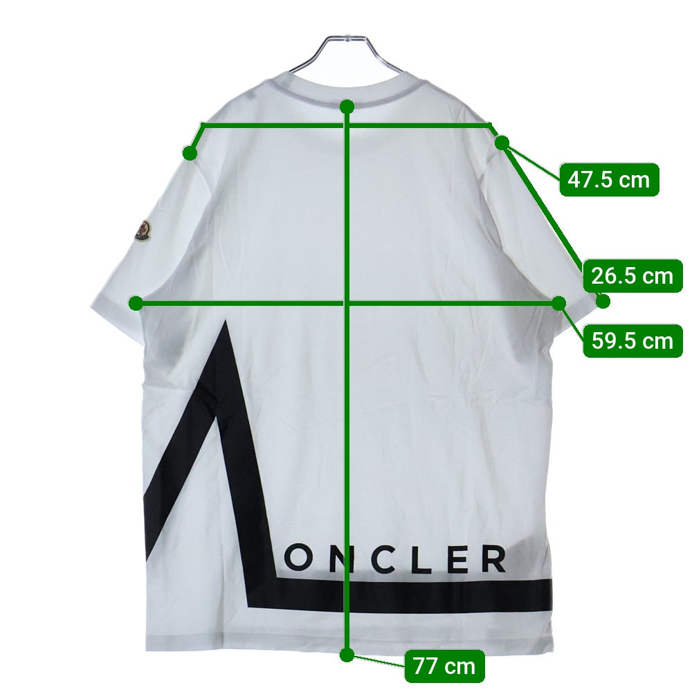 MONCLER(モンクレール) フロントロゴ プリント 半袖Tシャツカットソー H20918C00001