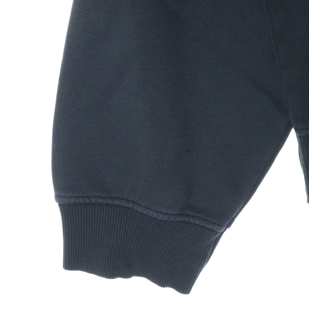 DIESEL(ディーゼル) Sweatshirt クルーネック スウェットシャツ フロントロゴ ワッペン ブラック A12124
