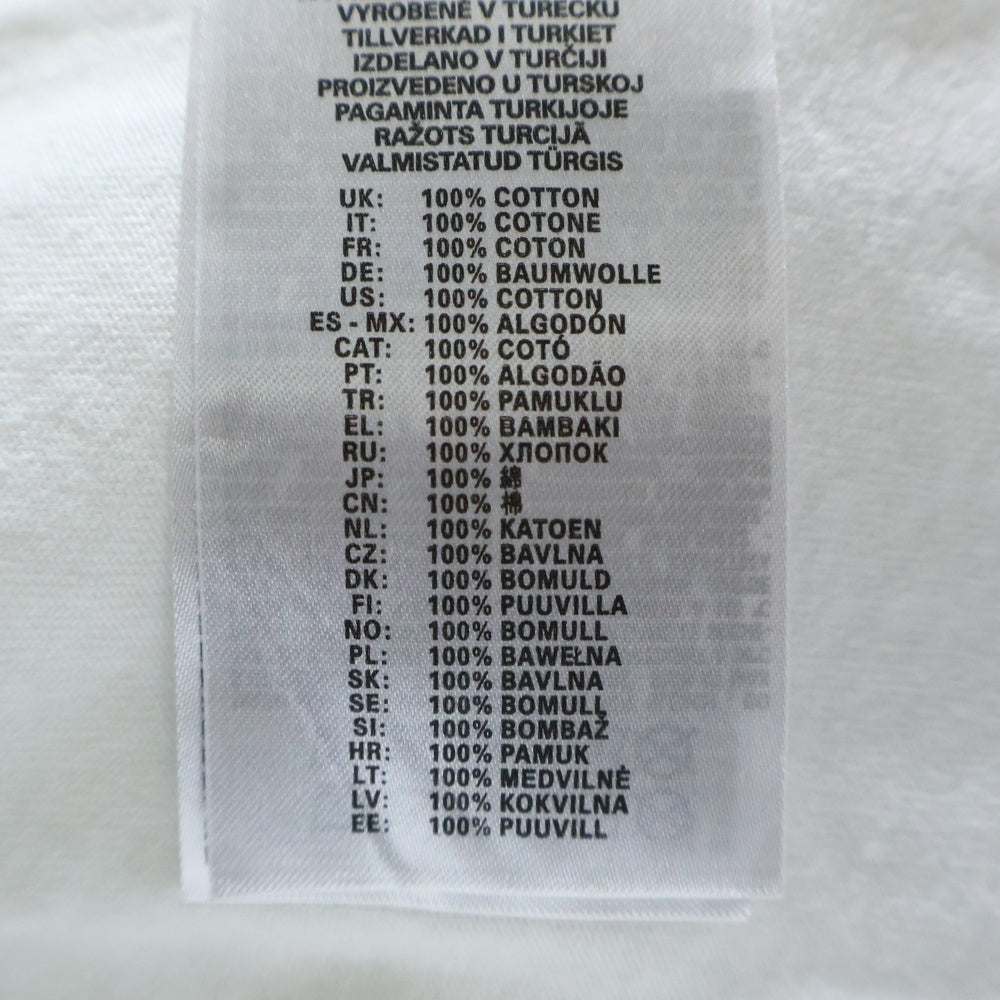 DIESEL(ディーゼル) フロントロゴ刺繍 半袖Tシャツ カットソー ホワイト A11302-0HGAM