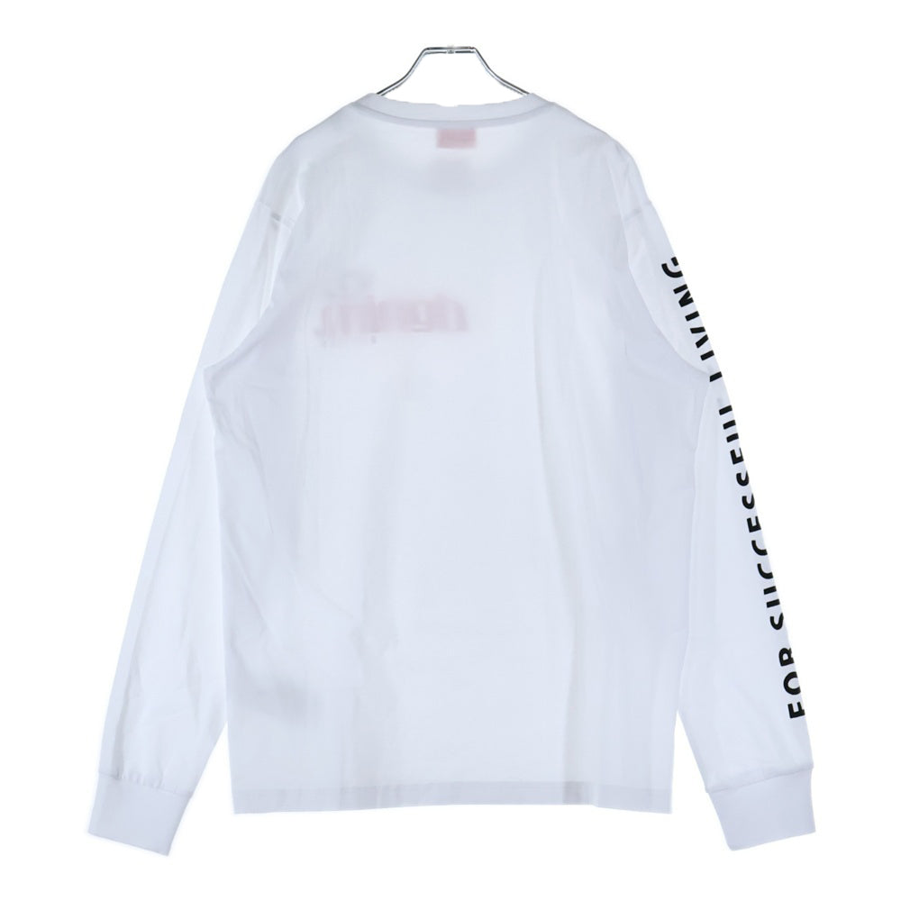 DIESEL(ディーゼル) アームデザイン Dロゴ ロングスリーブ 長袖Tシャツ ロンT ホワイト A11370