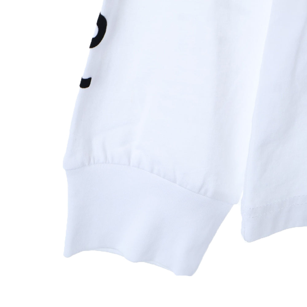 DIESEL(ディーゼル) アームデザイン Dロゴ ロングスリーブ 長袖Tシャツ ロンT ホワイト A11370