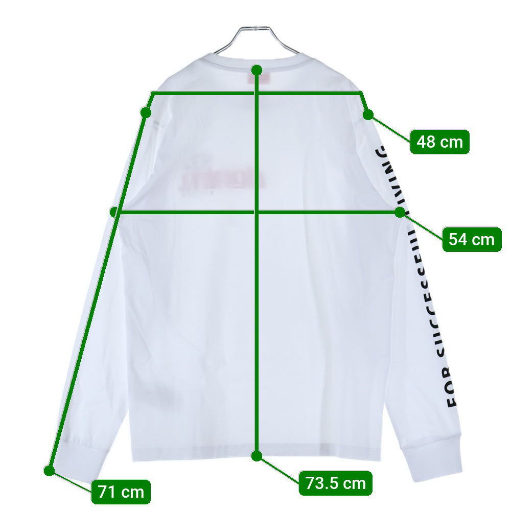 DIESEL(ディーゼル) アームデザイン Dロゴ ロングスリーブ 長袖Tシャツ ロンT ホワイト A11370