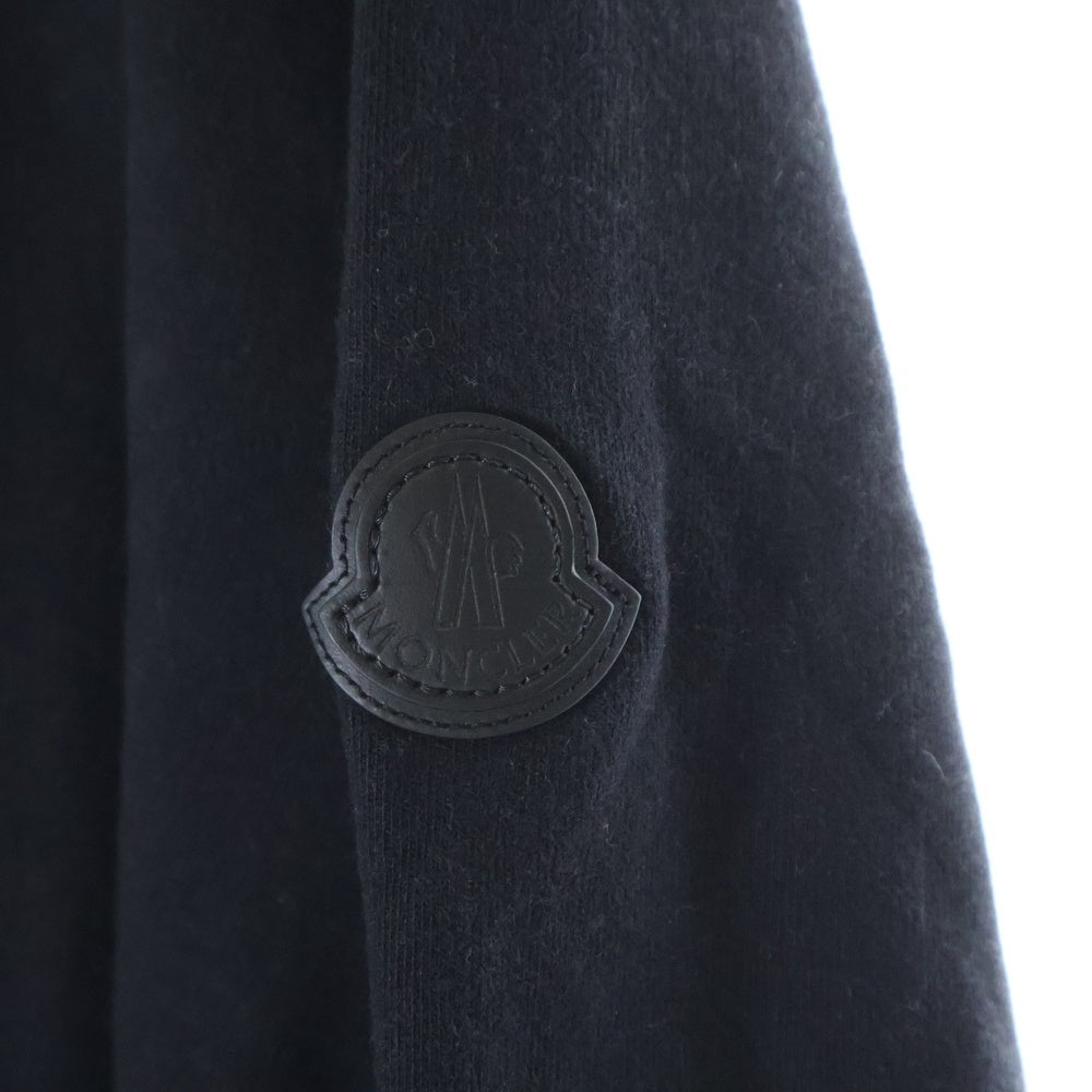 MONCLER(モンクレール) Sweatshirt クルーネック スウェットシャツ フロントロゴ ブラック J20918G00029