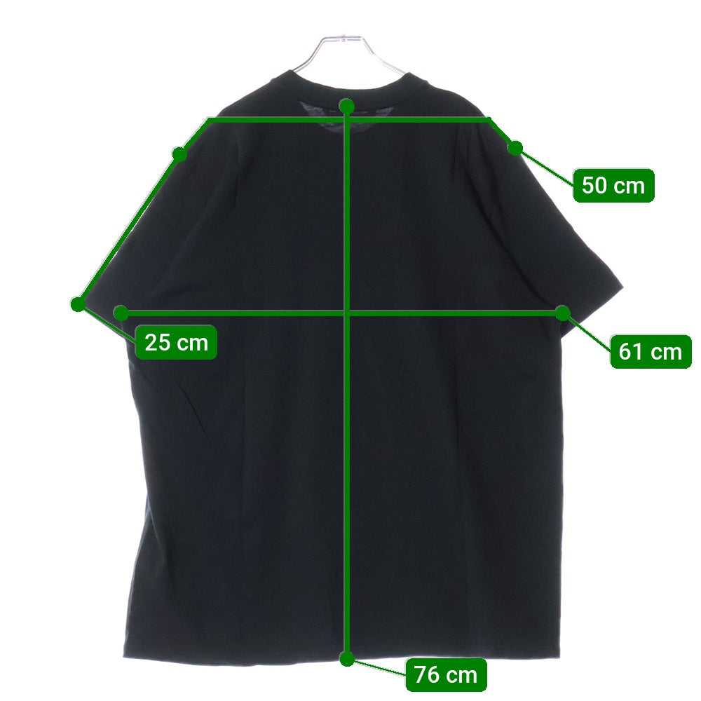 MONCLER(モンクレール) 23SS フロントロゴ 半袖Tシャツカットソー ブラック J20918C00016 89A17