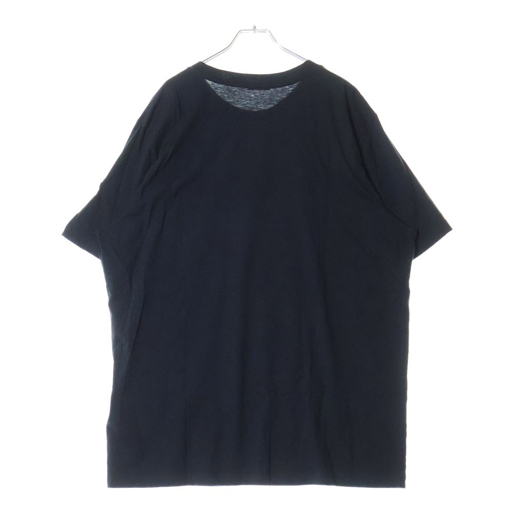 MONCLER(モンクレール) フロント ロゴ プリント クルーネック 半袖Tシャツ カットソー ブラック J20918C00004 83927
